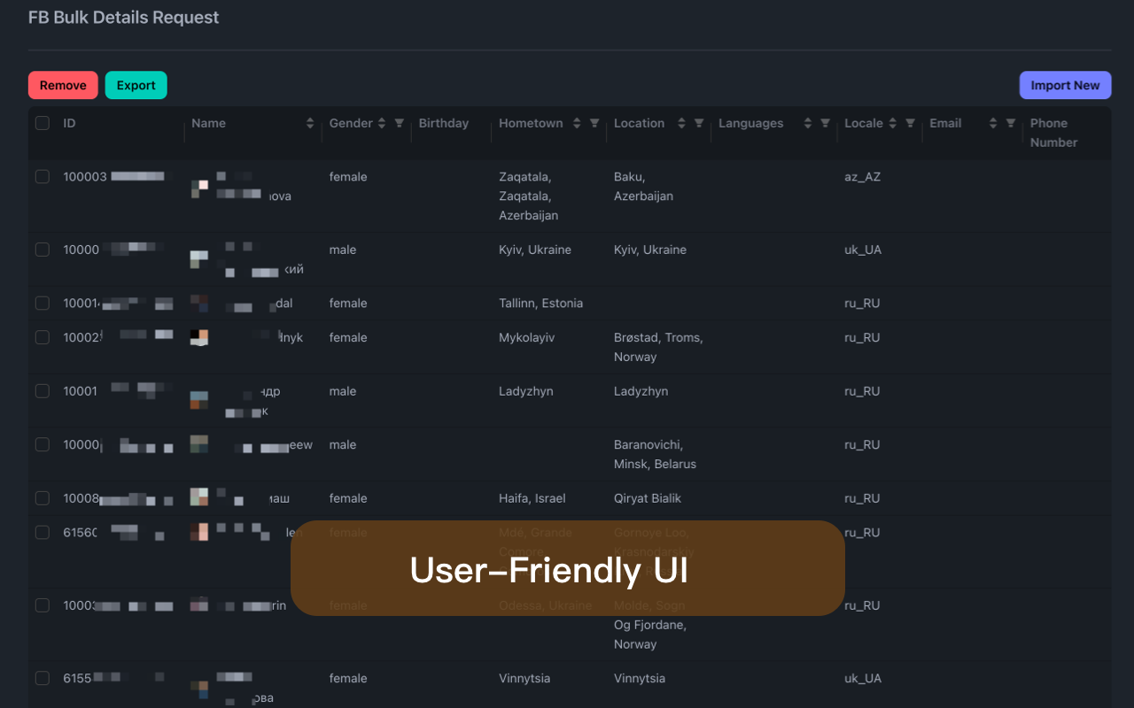 FB个人资料信息 - 从Facebook的URL和ID查找用户信息 chrome谷歌浏览器插件_扩展第2张截图