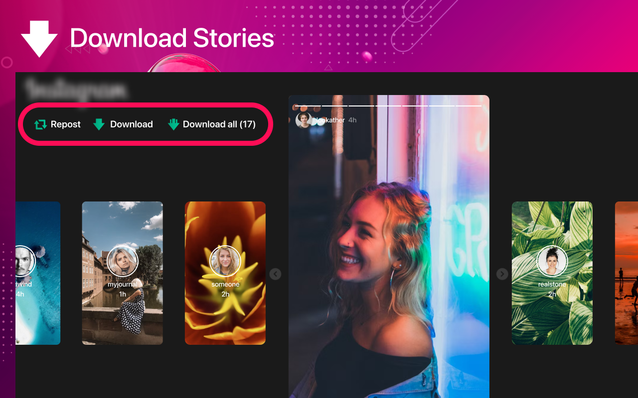 Downloader for Instagram - Promaster chrome谷歌浏览器插件_扩展第1张截图