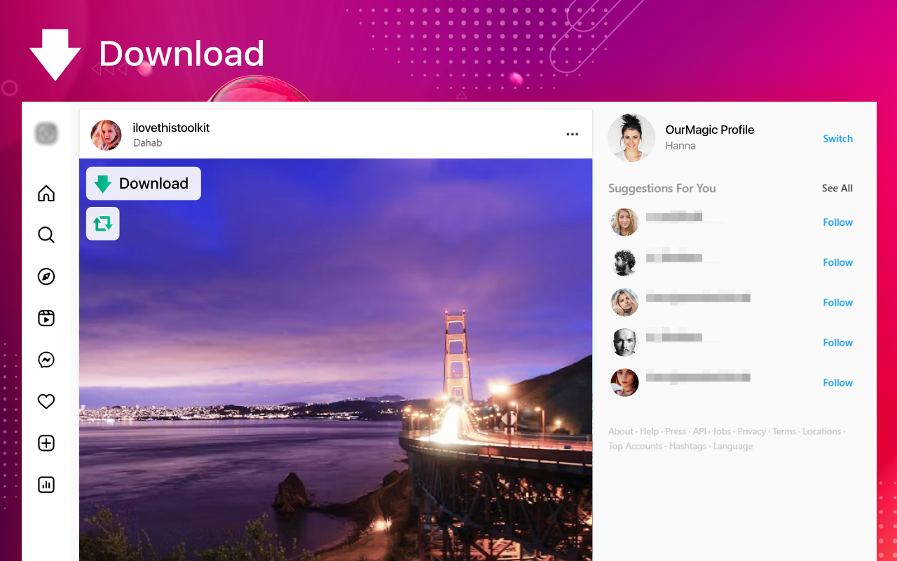 Downloader for Instagram - Promaster chrome谷歌浏览器插件_扩展第3张截图
