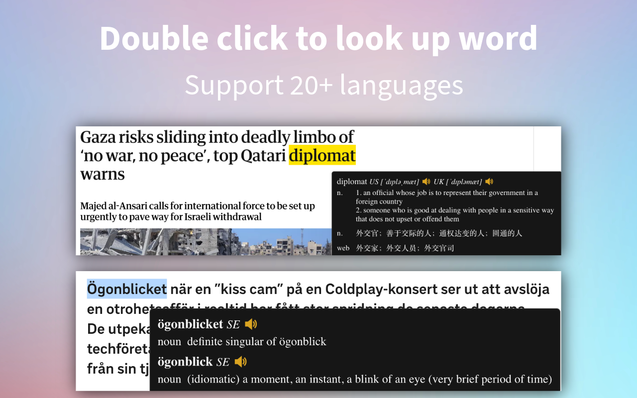 Dictionariez: Your Dictionary, Your Language chrome谷歌浏览器插件_扩展第3张截图