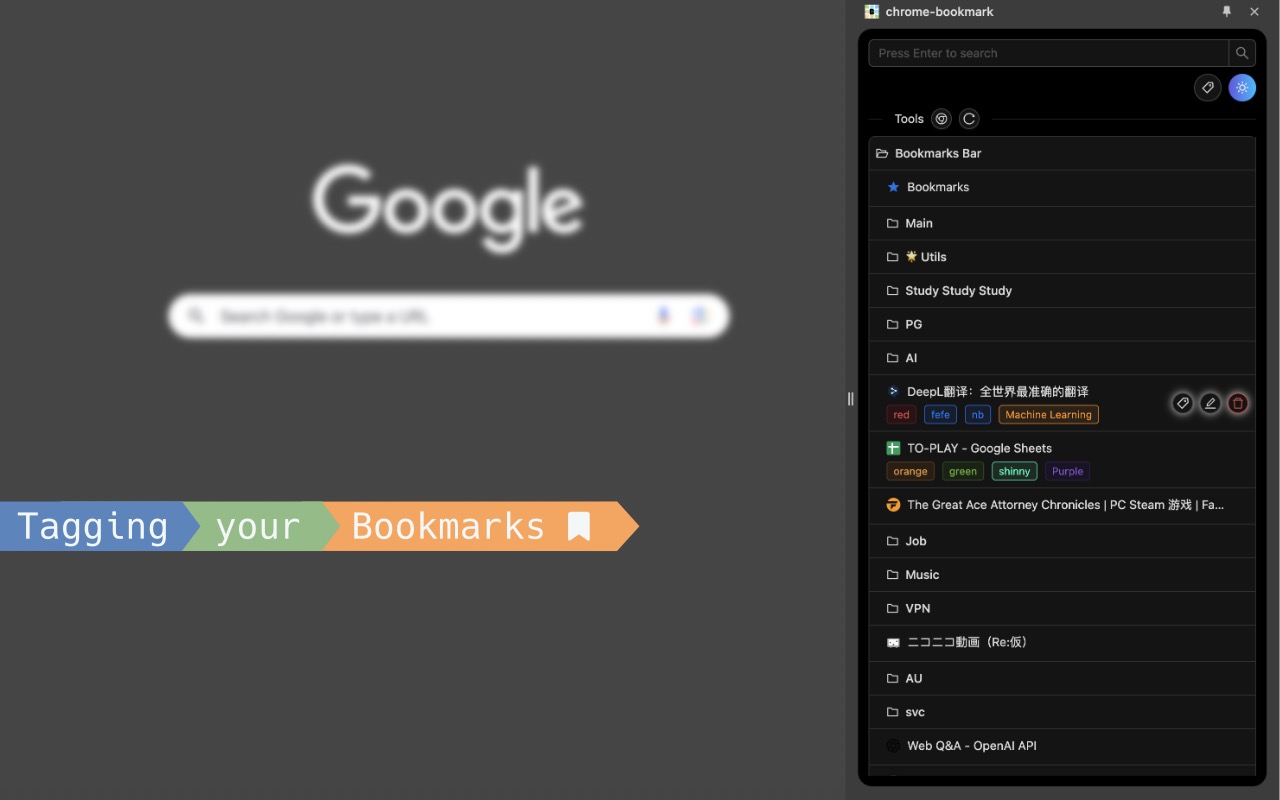 多彩书签 chrome谷歌浏览器插件_扩展第3张截图