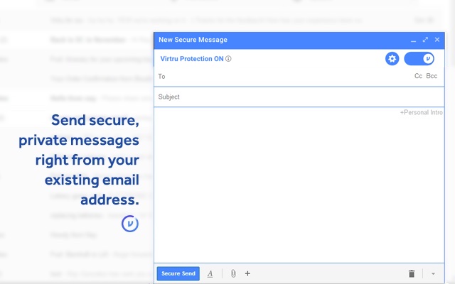Virtru Email Protection chrome谷歌浏览器插件_扩展第4张截图