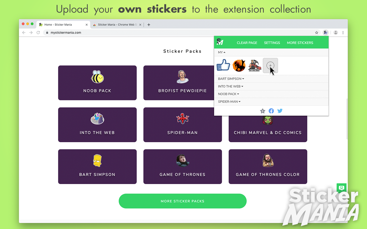贴纸疯狂 chrome谷歌浏览器插件_扩展第4张截图