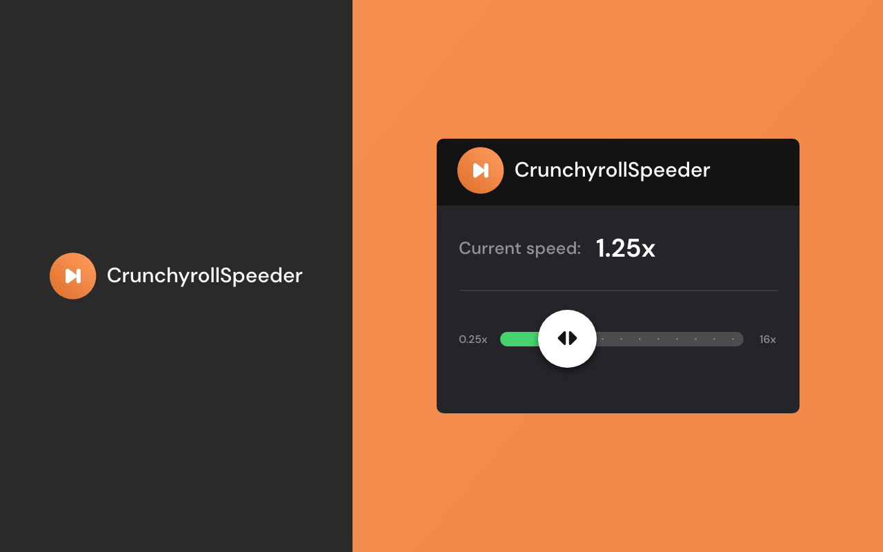 Crunchyroll Speeder: adjust playback speed [QVI] chrome谷歌浏览器插件_扩展第5张截图