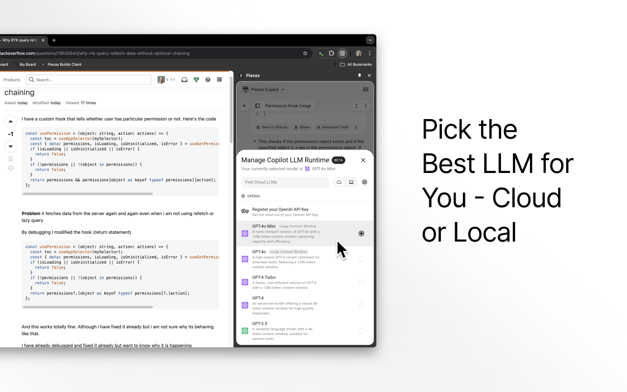 Pieces for Developers: Copilot & Code Capture chrome谷歌浏览器插件_扩展第4张截图