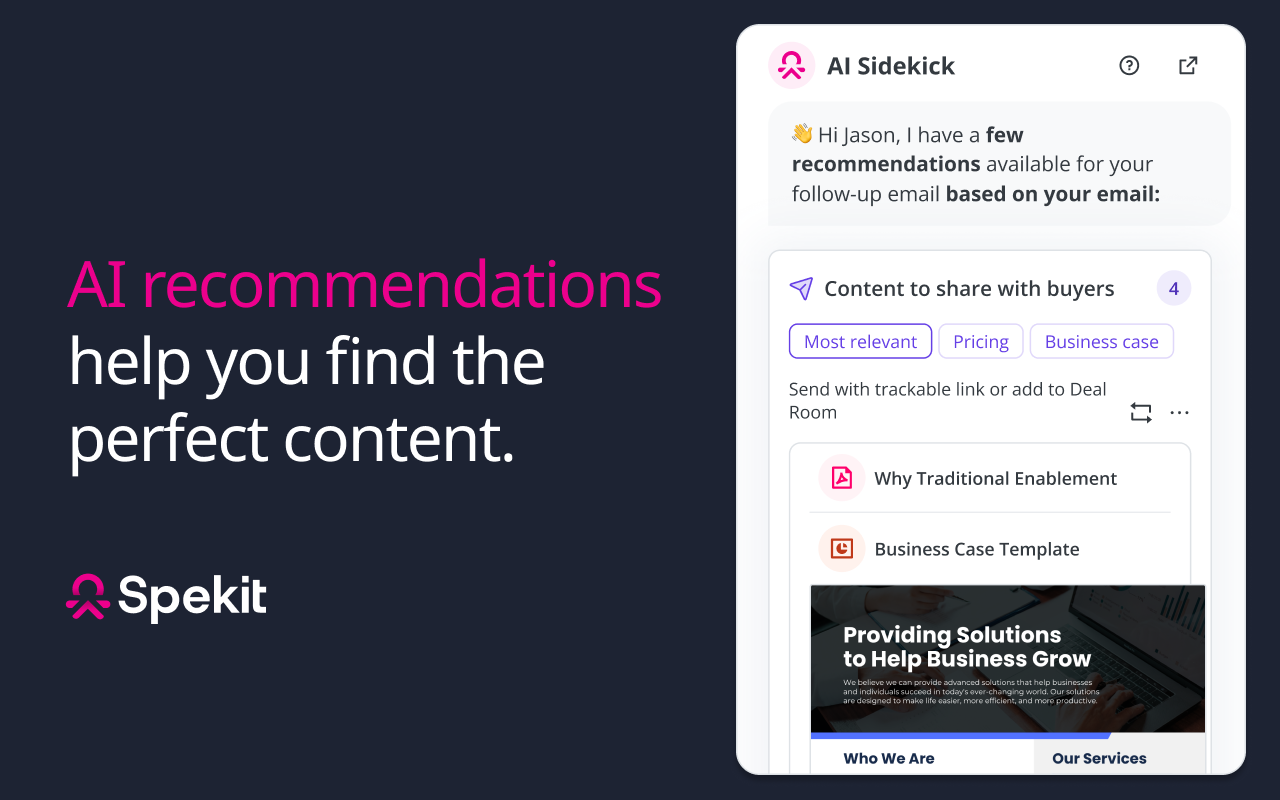 Spekit - AI Sales & Enablement Assistant chrome谷歌浏览器插件_扩展第5张截图