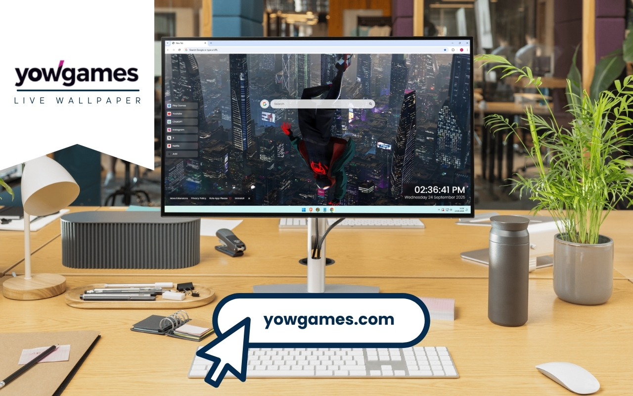 Miles Morales Falling Upside Down Spiderman Live Wallpaper chrome谷歌浏览器插件_扩展第4张截图