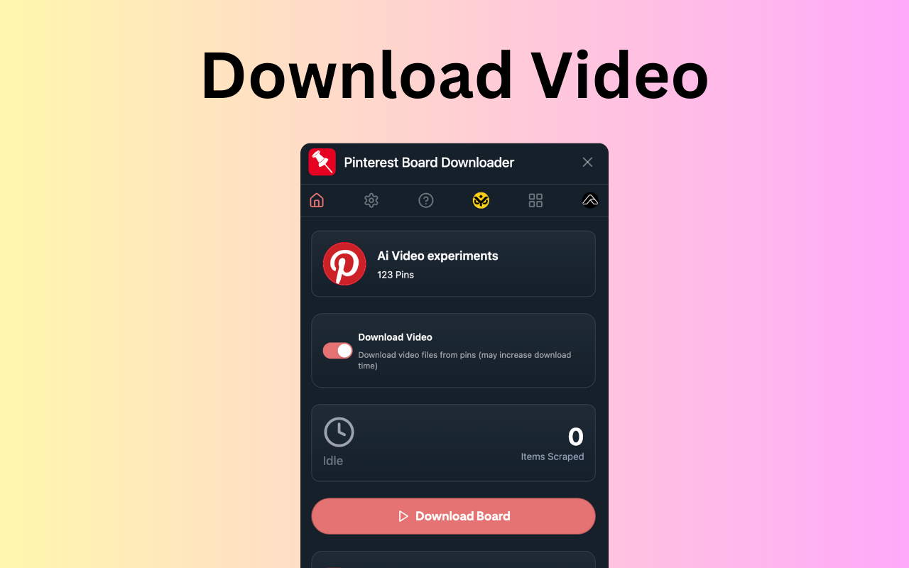 Pinterest Board Bulk Downloader chrome谷歌浏览器插件_扩展第1张截图