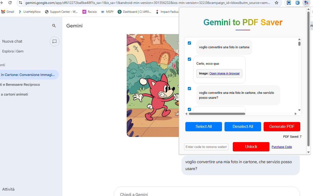 Gemini to PDF Saver chrome谷歌浏览器插件_扩展第1张截图