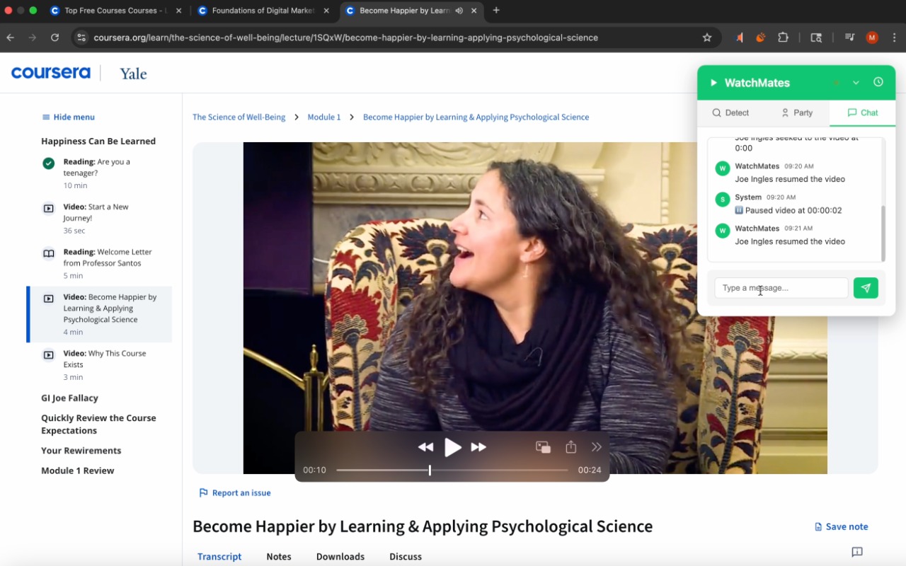 WatchMates - Host Watch Parties on ANY Website chrome谷歌浏览器插件_扩展第4张截图