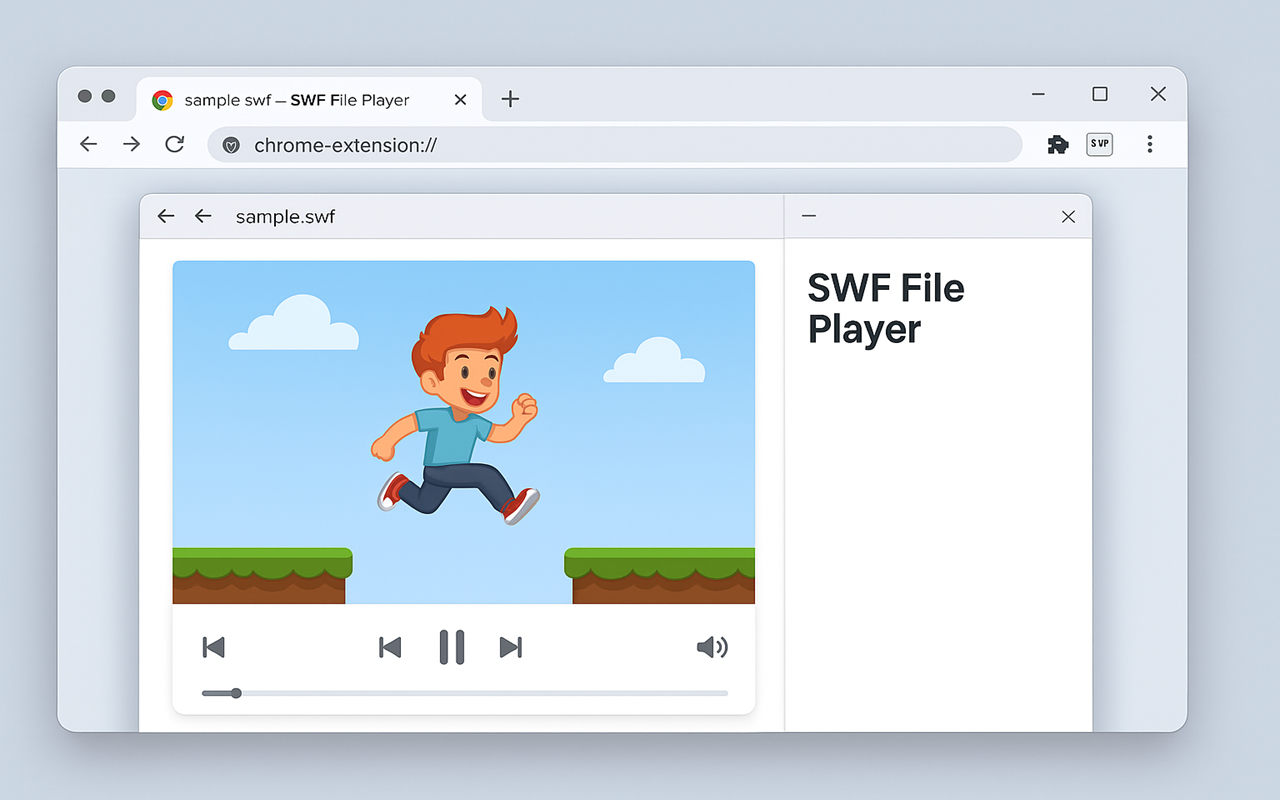 适用于 Google Chrome 的 SWF 文件播放器（精简版） chrome谷歌浏览器插件_扩展第1张截图