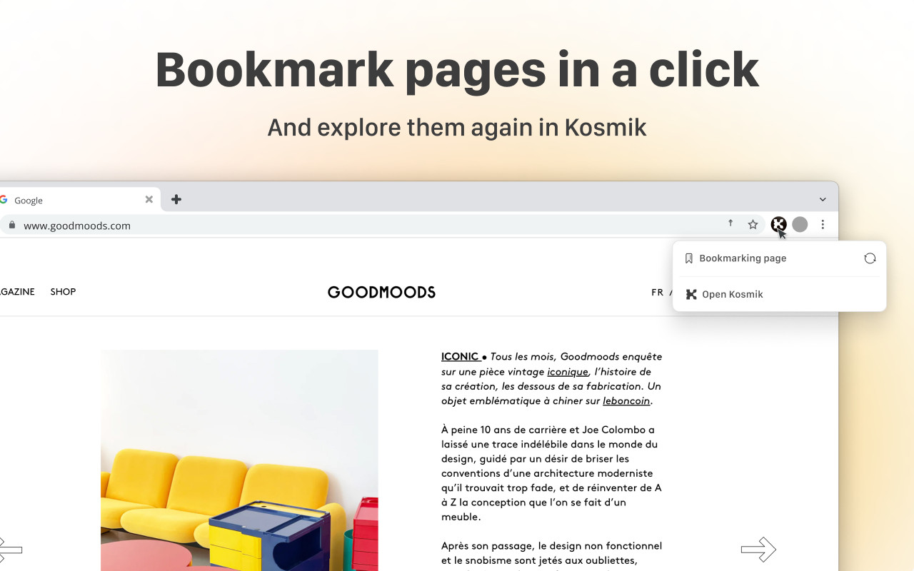 Kosmik Web Clipper chrome谷歌浏览器插件_扩展第4张截图