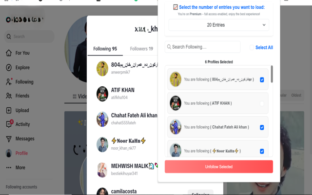 Tiktok Unfollower Pro 2025 chrome谷歌浏览器插件_扩展第1张截图