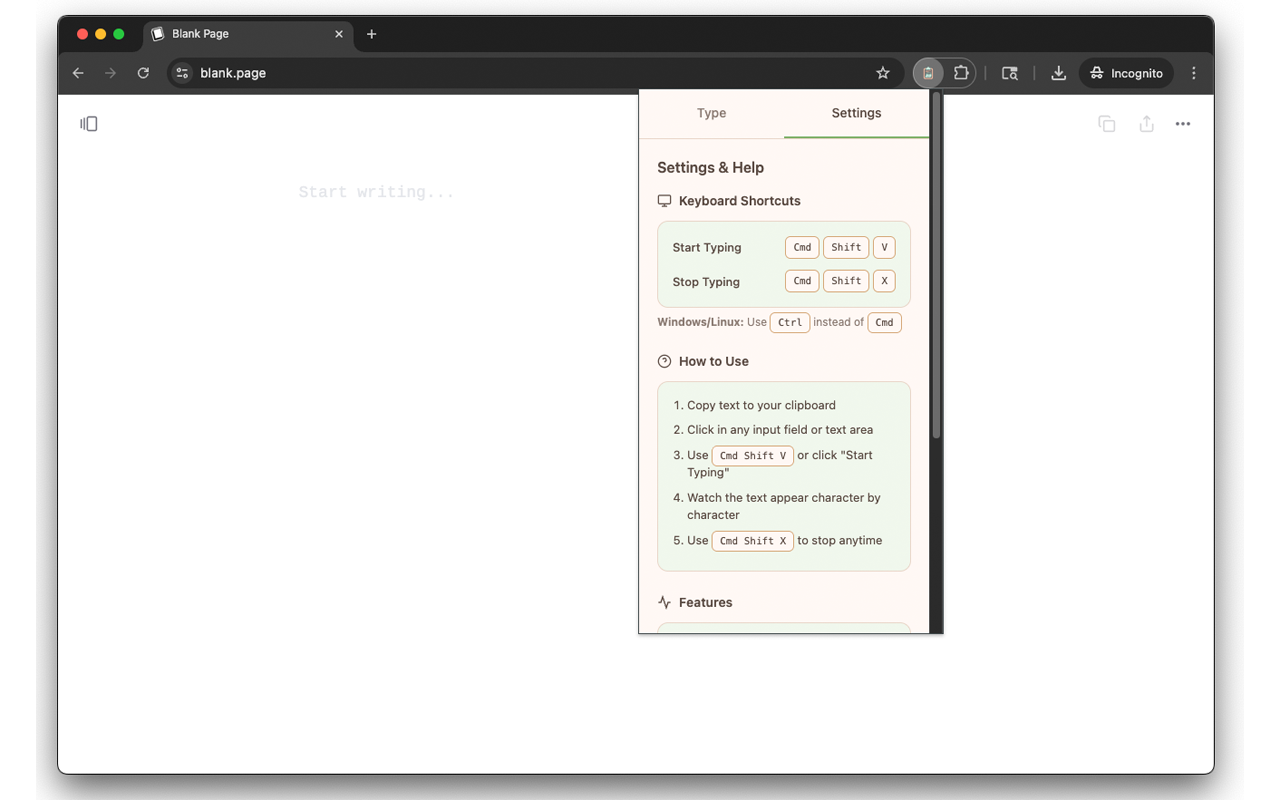 Clipboard Typer chrome谷歌浏览器插件_扩展第3张截图