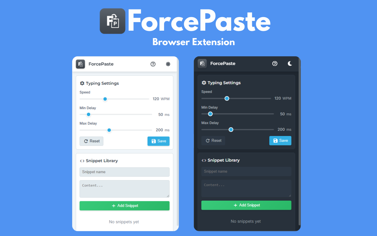 ForcePaste - Smart Clipboard Typer chrome谷歌浏览器插件_扩展第3张截图