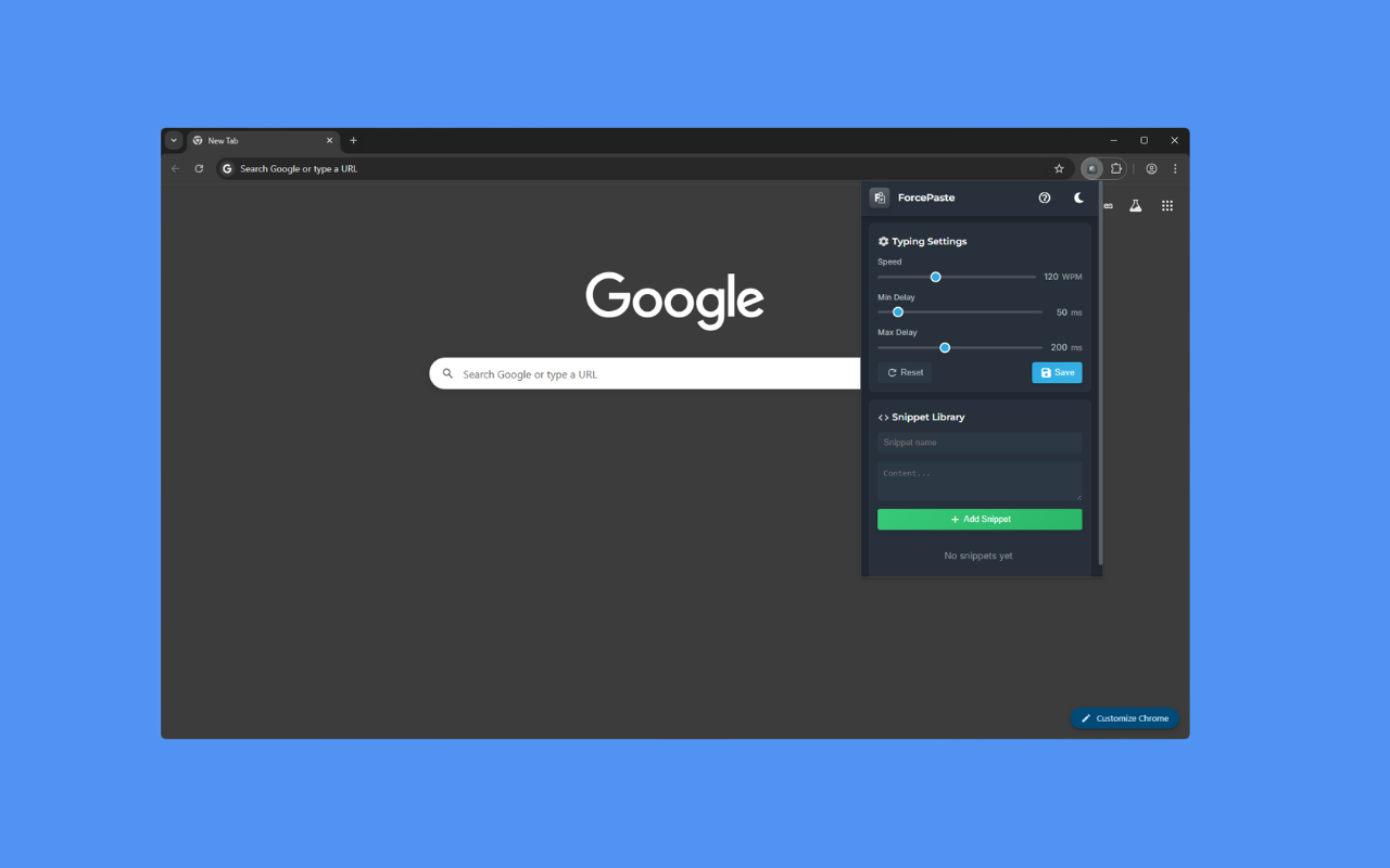 ForcePaste - Smart Clipboard Typer chrome谷歌浏览器插件_扩展第4张截图