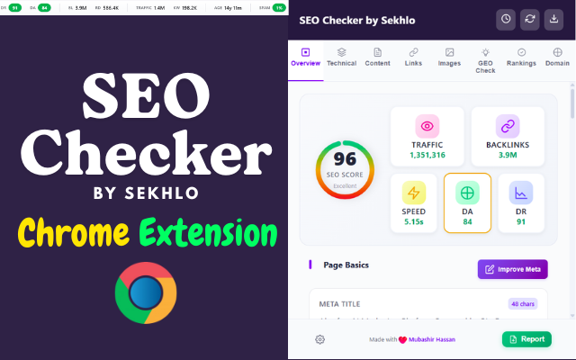 SEO Checker by Sekhlo chrome谷歌浏览器插件_扩展第1张截图