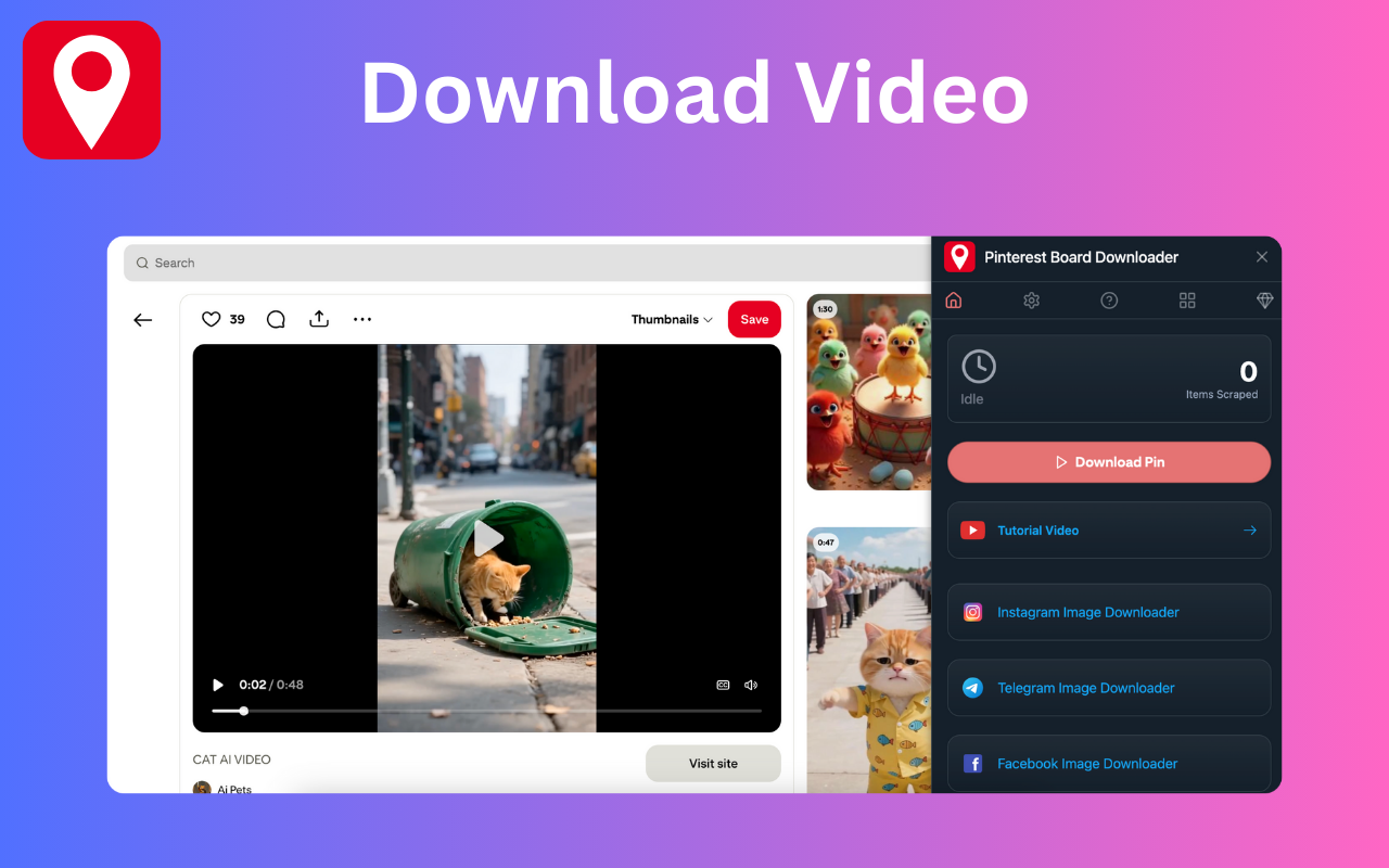 Pinterest Board Downloader chrome谷歌浏览器插件_扩展第3张截图