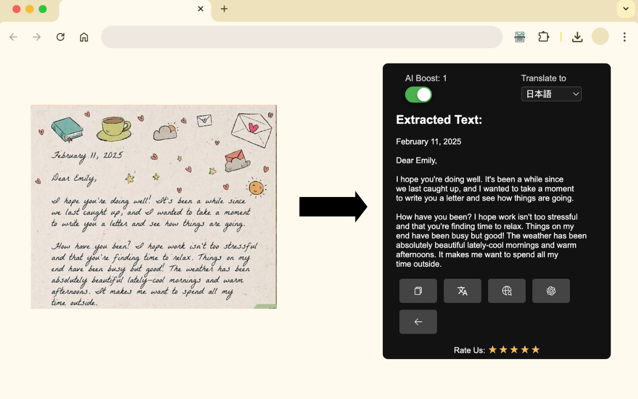 从图片中提取文本 chrome谷歌浏览器插件_扩展第2张截图