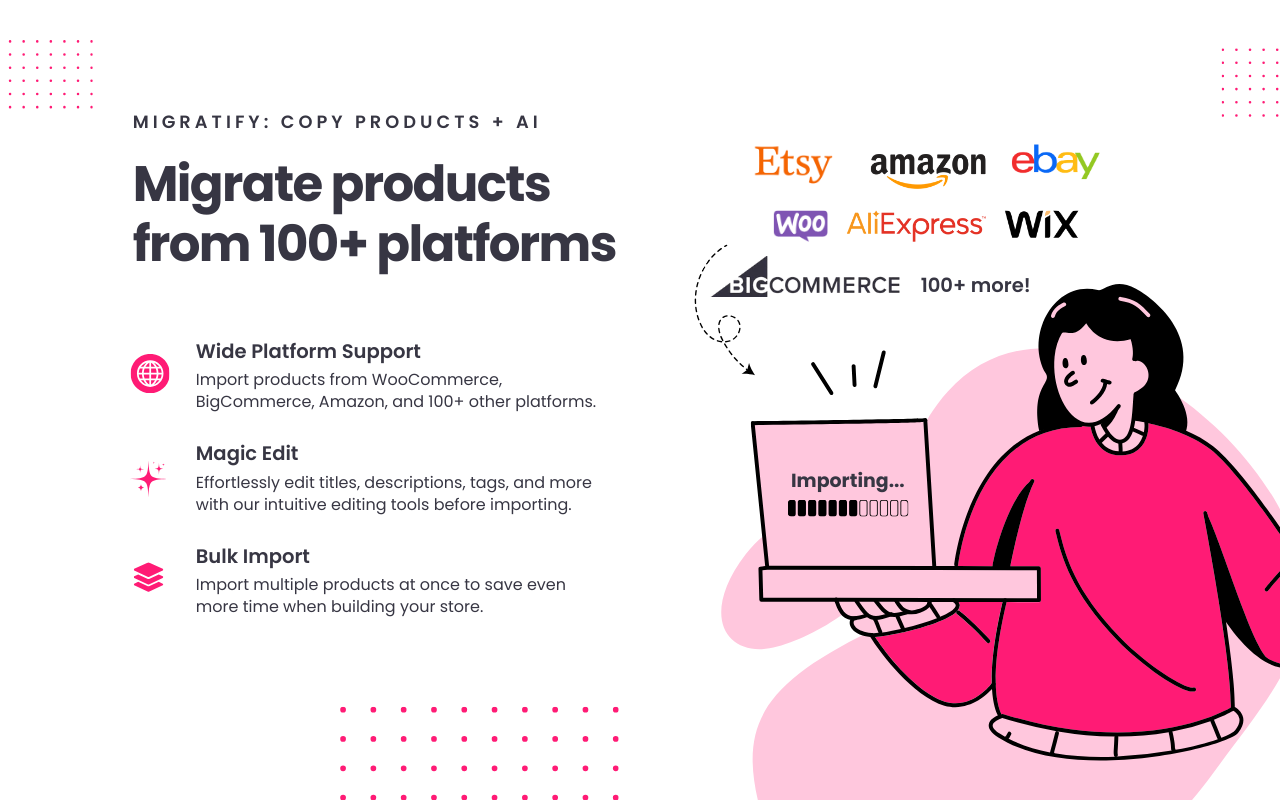Migratify - Shopify Product Importer (With AI) chrome谷歌浏览器插件_扩展第1张截图