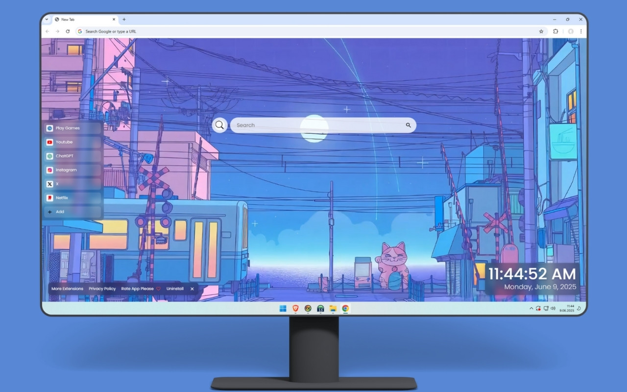 Lofi Tokyo City Japanese Live Wallpaper chrome谷歌浏览器插件_扩展第4张截图