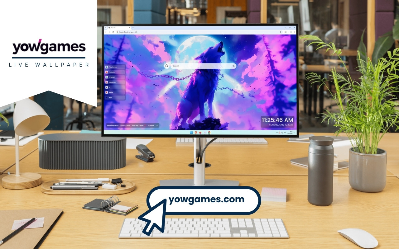 Howling Wolf Live Wallpaper chrome谷歌浏览器插件_扩展第2张截图