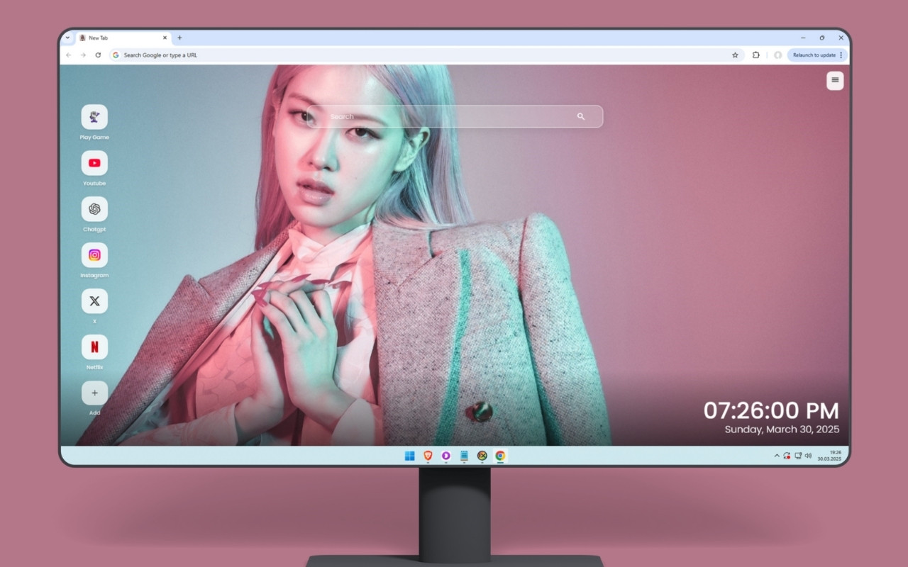 Rose Blackpink Wallpaper chrome谷歌浏览器插件_扩展第2张截图