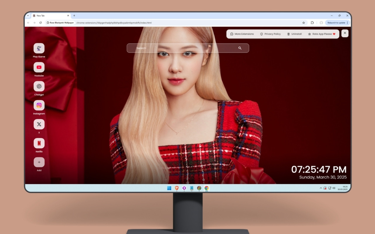 Rose Blackpink Wallpaper chrome谷歌浏览器插件_扩展第4张截图