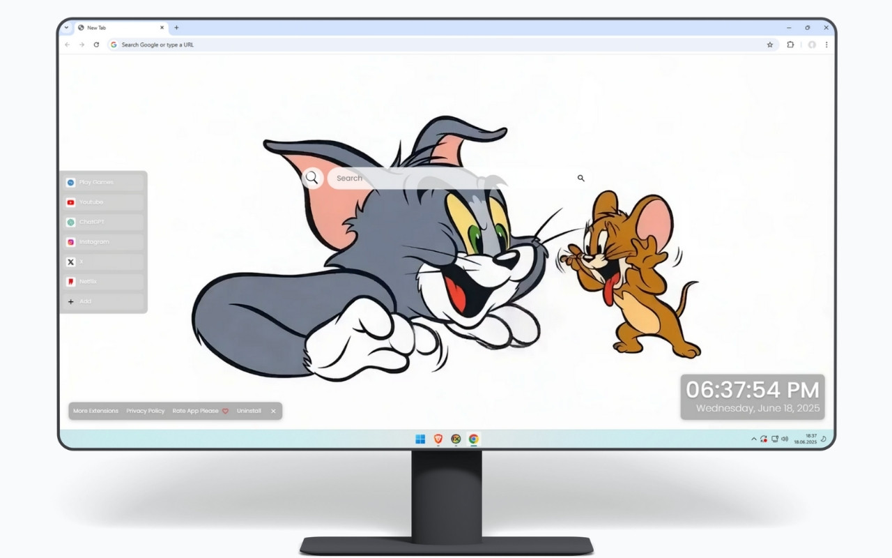 Tom & Jerry Live Wallpaper chrome谷歌浏览器插件_扩展第2张截图