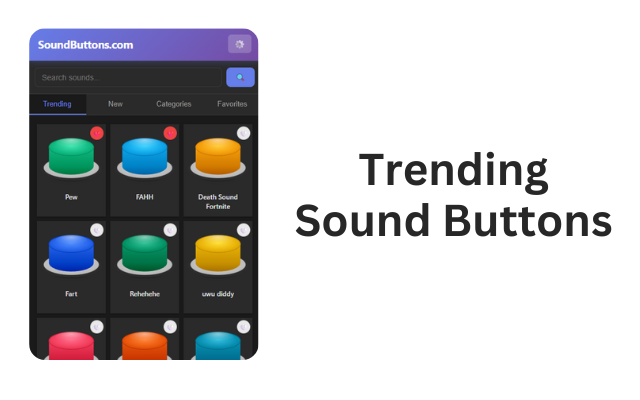 Sound Buttons: 1M+ Meme Soundboard Unblocked Sounds chrome谷歌浏览器插件_扩展第3张截图
