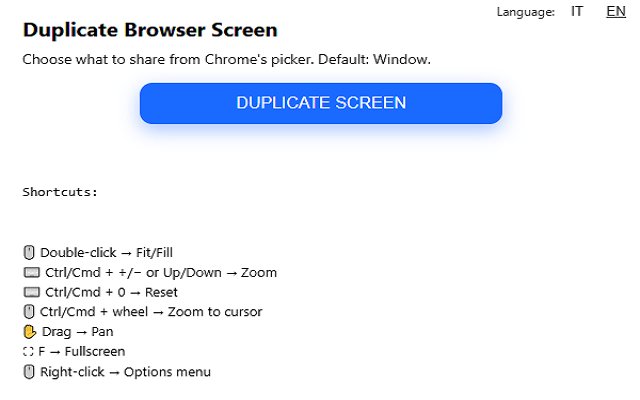 Duplicate Browser Screen chrome谷歌浏览器插件_扩展第3张截图
