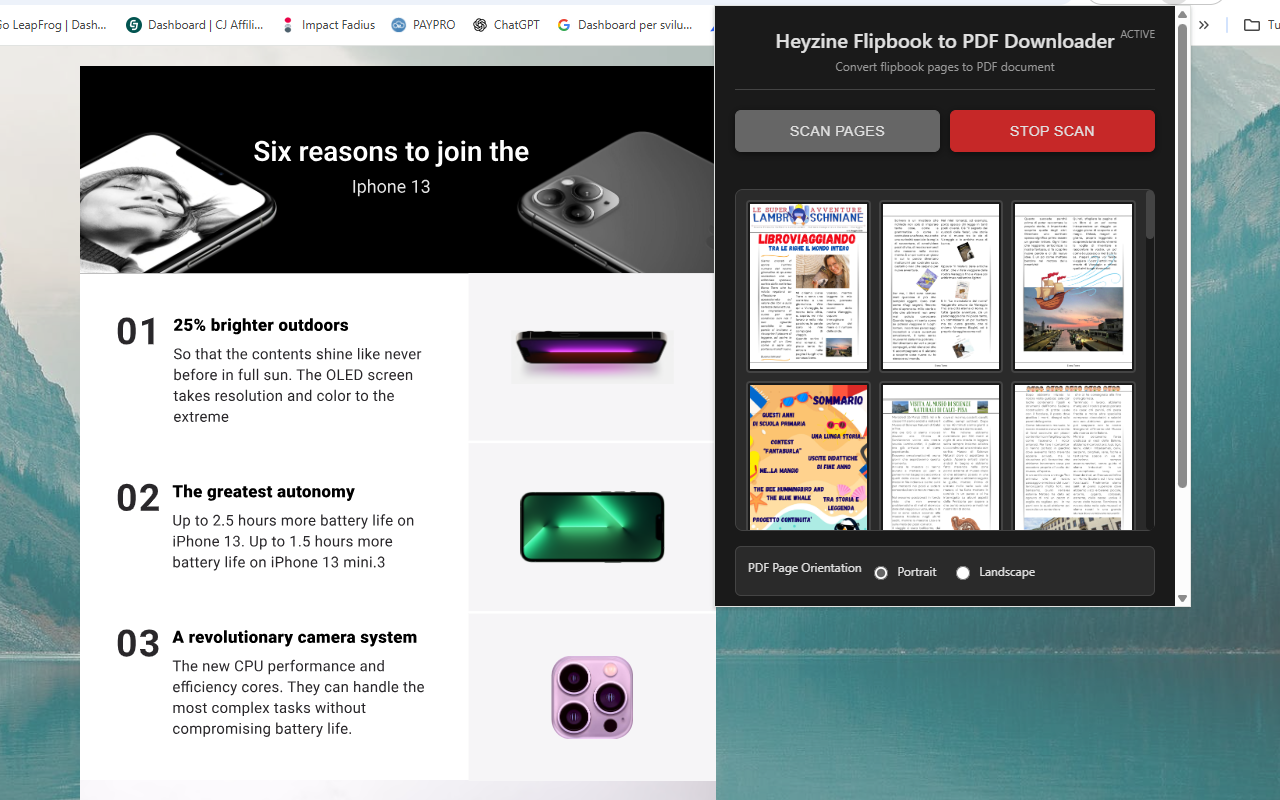 Heyzine Flipbook to PDF Downloader chrome谷歌浏览器插件_扩展第2张截图