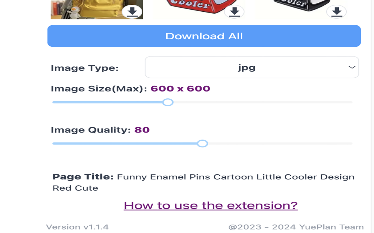 TmQuickDL | Download all item images & videos chrome谷歌浏览器插件_扩展第3张截图