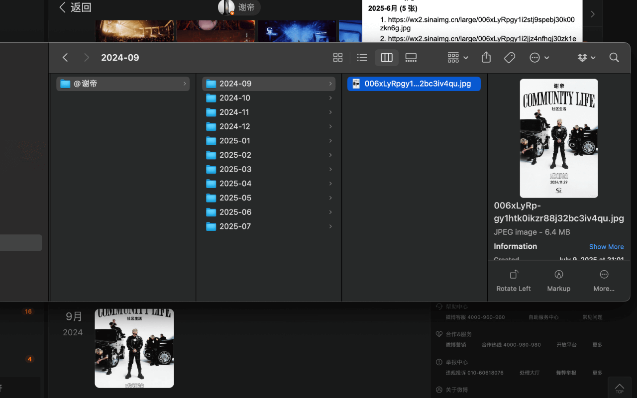 新浪微博相册原图批量下载器 chrome谷歌浏览器插件_扩展第2张截图