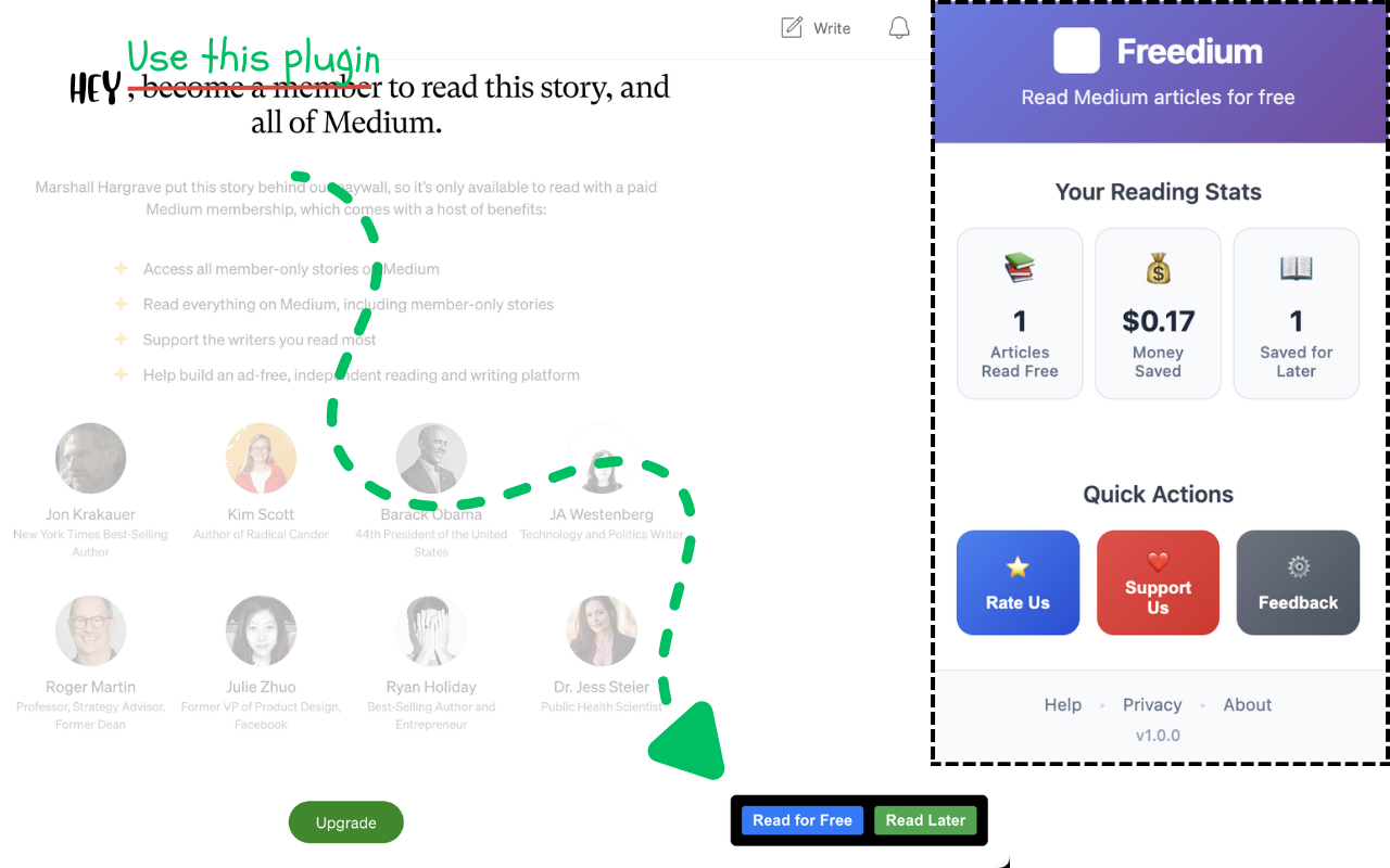 Freedium chrome谷歌浏览器插件_扩展第1张截图