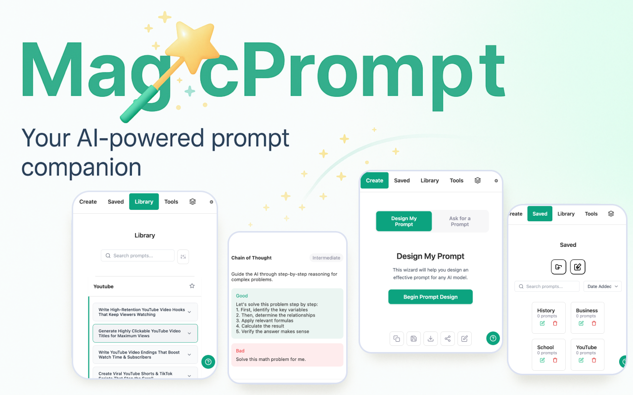 MagicPrompt - AI Prompt Generator chrome谷歌浏览器插件_扩展第2张截图