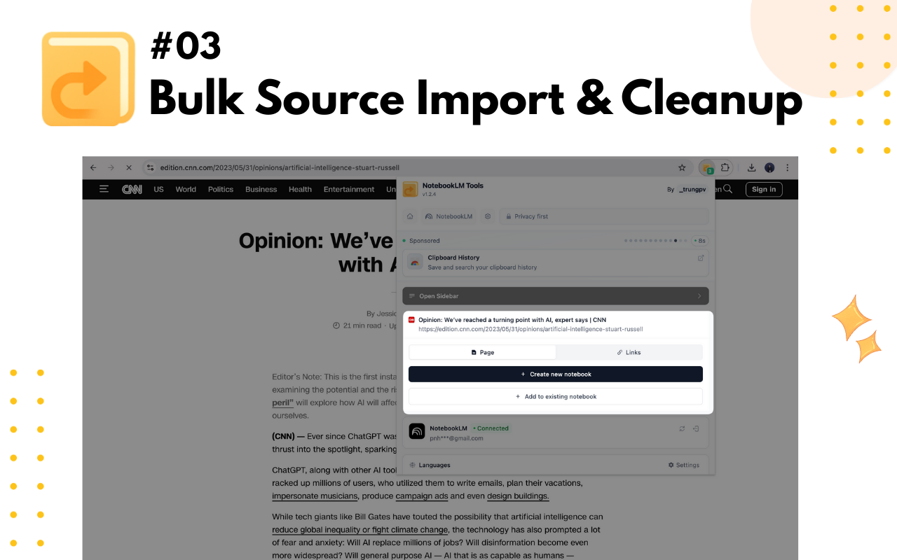 NotebookLM Tools chrome谷歌浏览器插件_扩展第5张截图