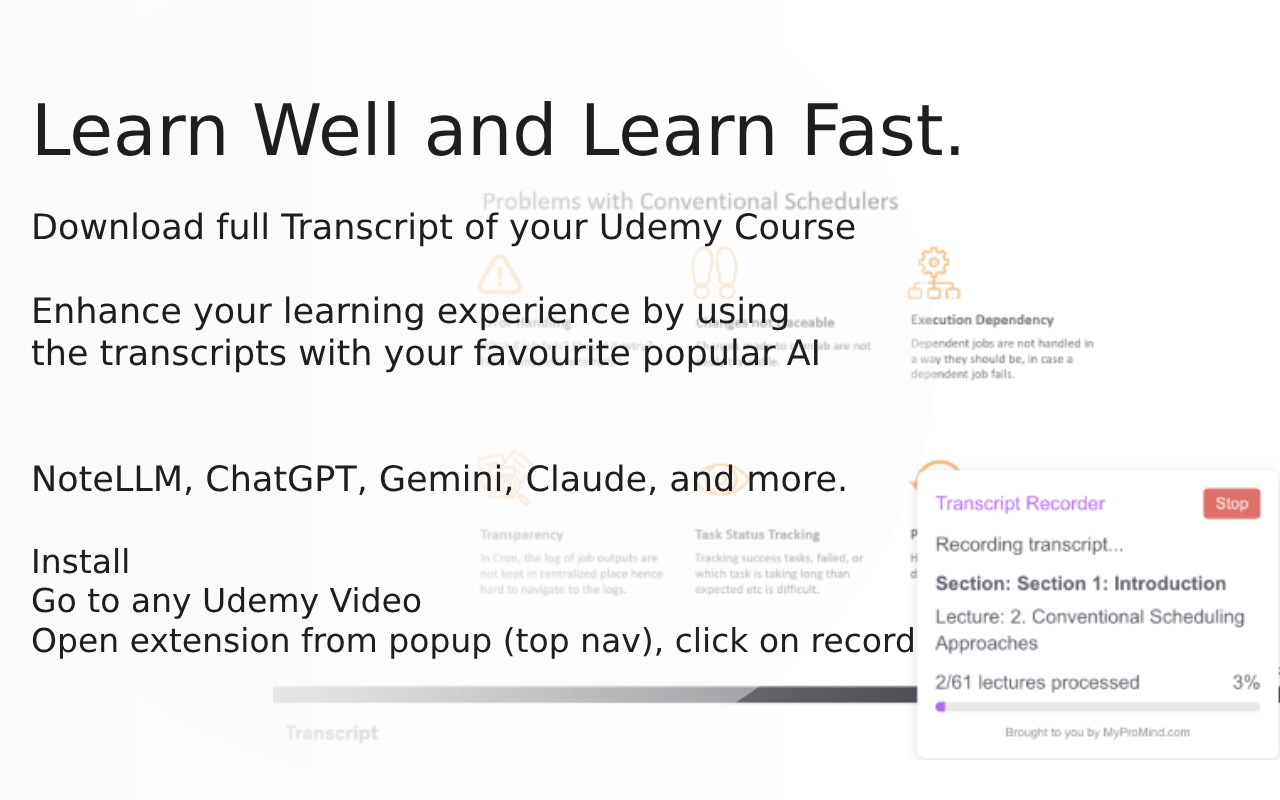 Udemy Full Transcript Extractor for LLMs chrome谷歌浏览器插件_扩展第1张截图