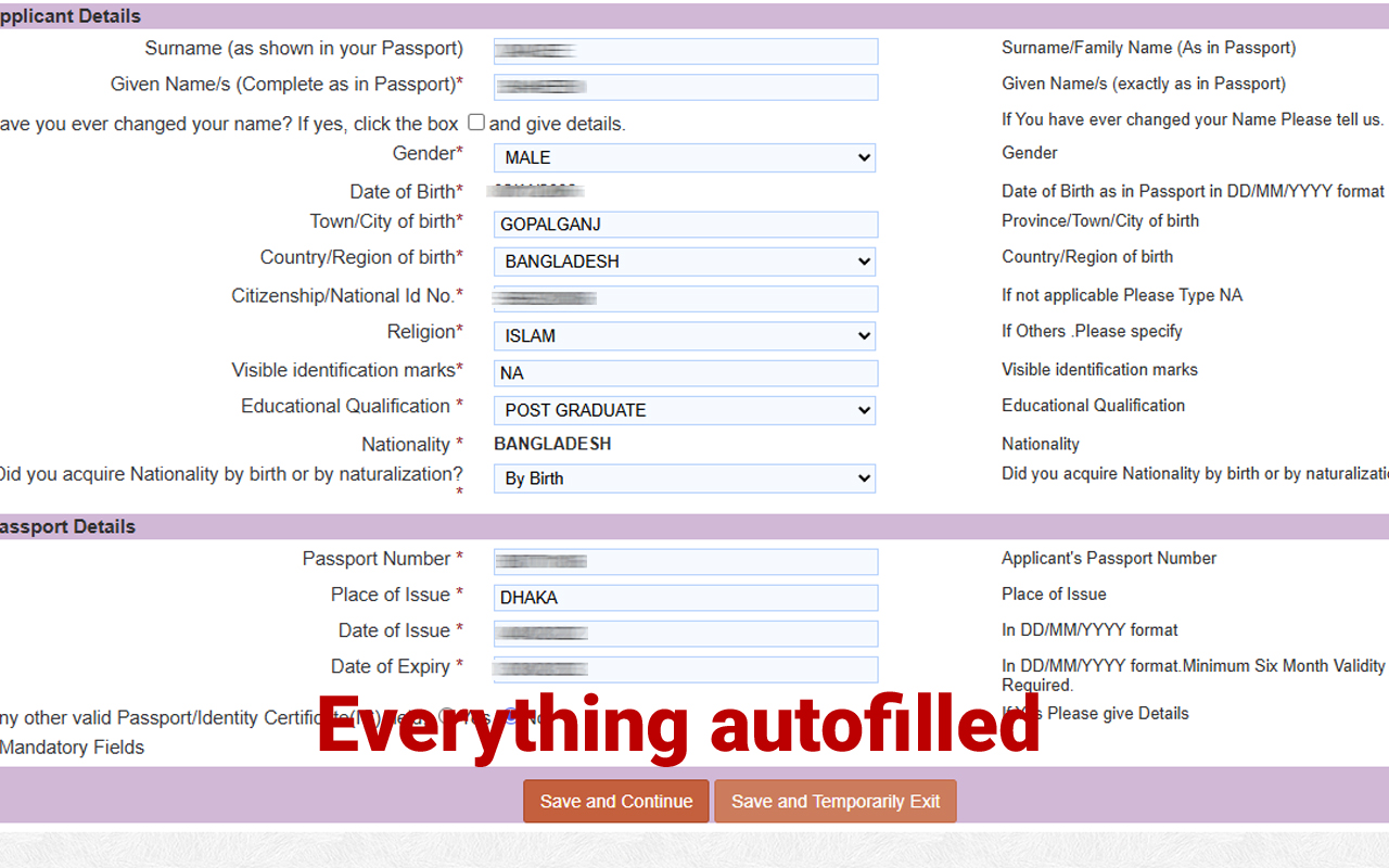 Indian Visa PDF Autofill Pro chrome谷歌浏览器插件_扩展第2张截图