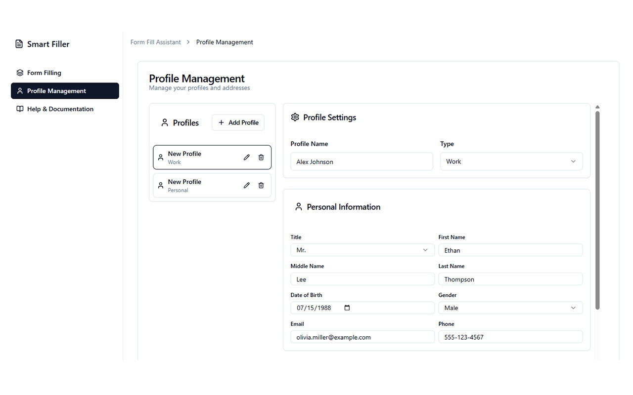 Smart Filler - AI-Powered Form Autofill & Fake Data Generator chrome谷歌浏览器插件_扩展第1张截图
