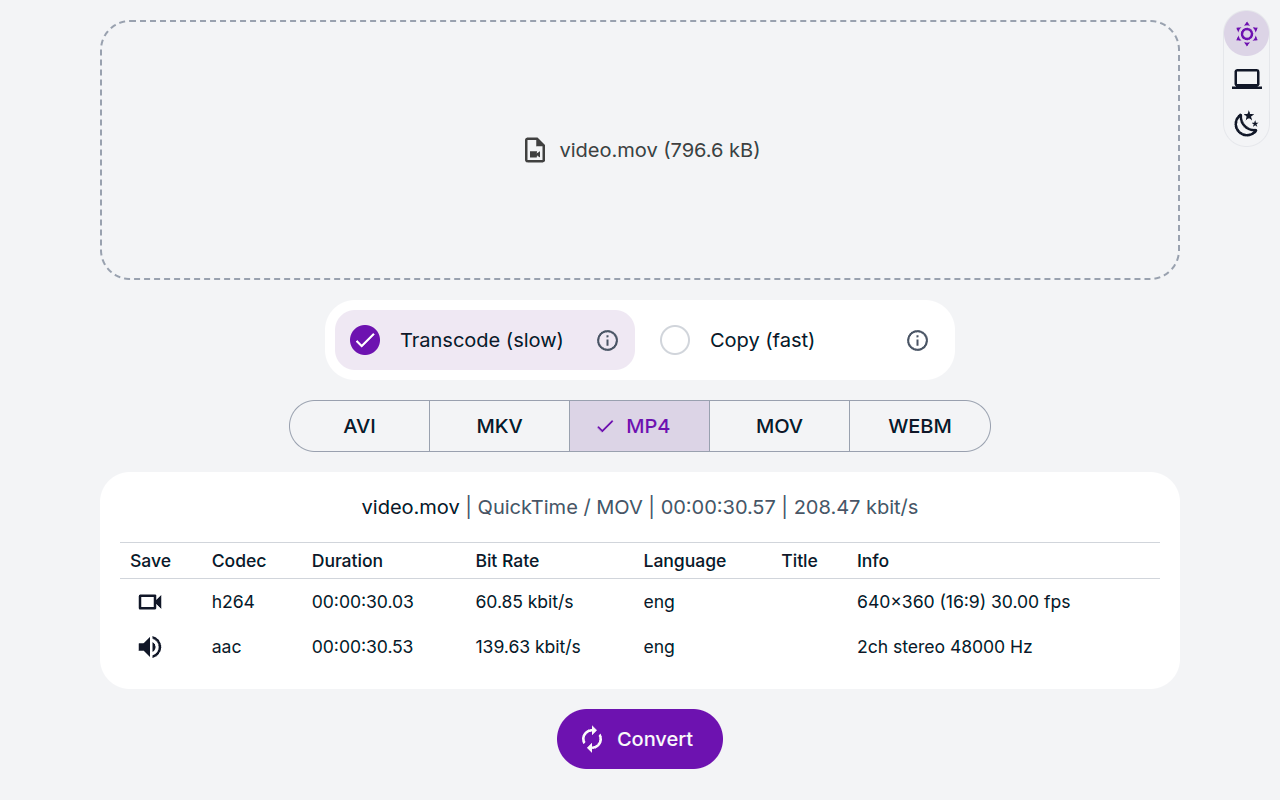 视频转换器 chrome谷歌浏览器插件_扩展第2张截图