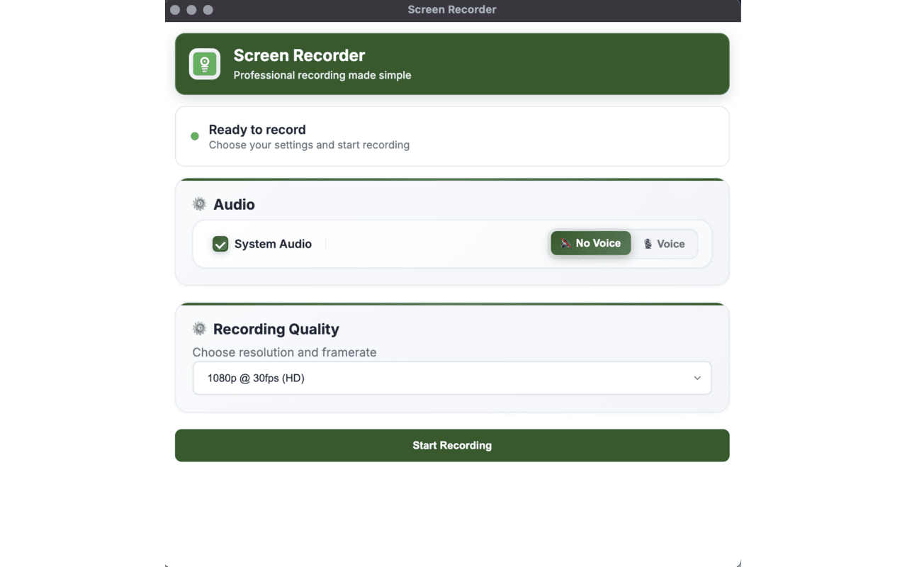 Screen Recorder 4K - With Mic & System Audio chrome谷歌浏览器插件_扩展第1张截图