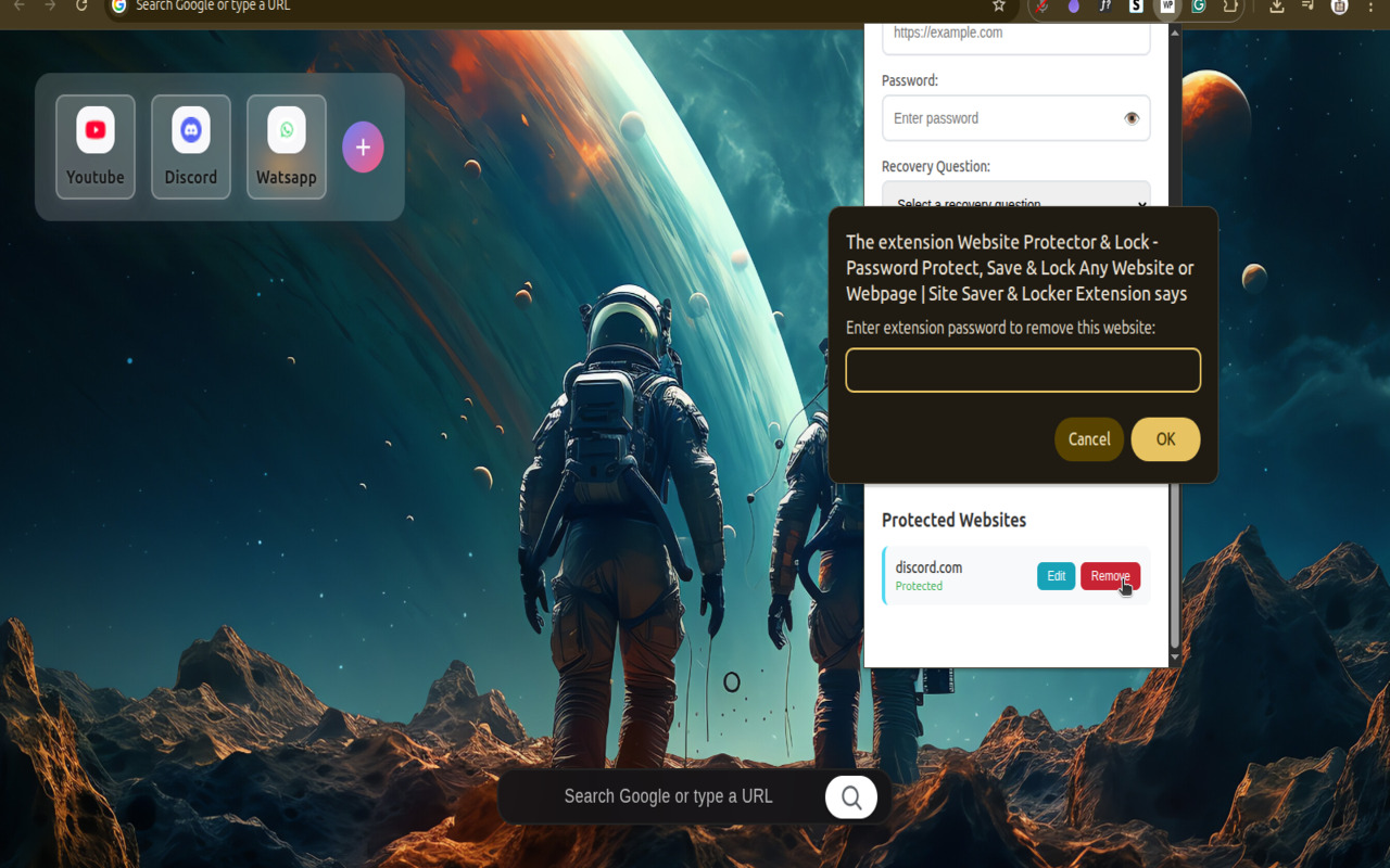 Website Protector & Locker - Password Protect, Save & Lock Any Webpage chrome谷歌浏览器插件_扩展第1张截图