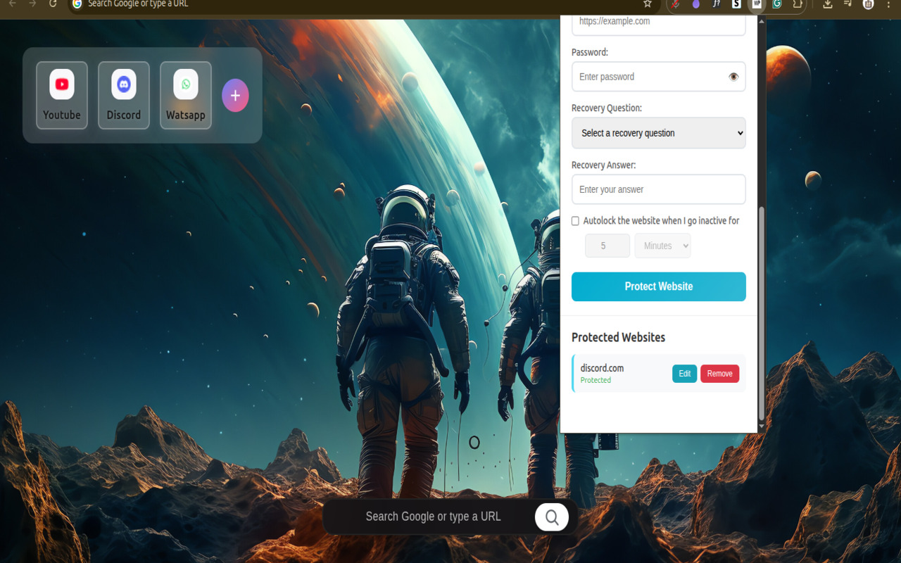 Website Protector & Locker - Password Protect, Save & Lock Any Webpage chrome谷歌浏览器插件_扩展第2张截图