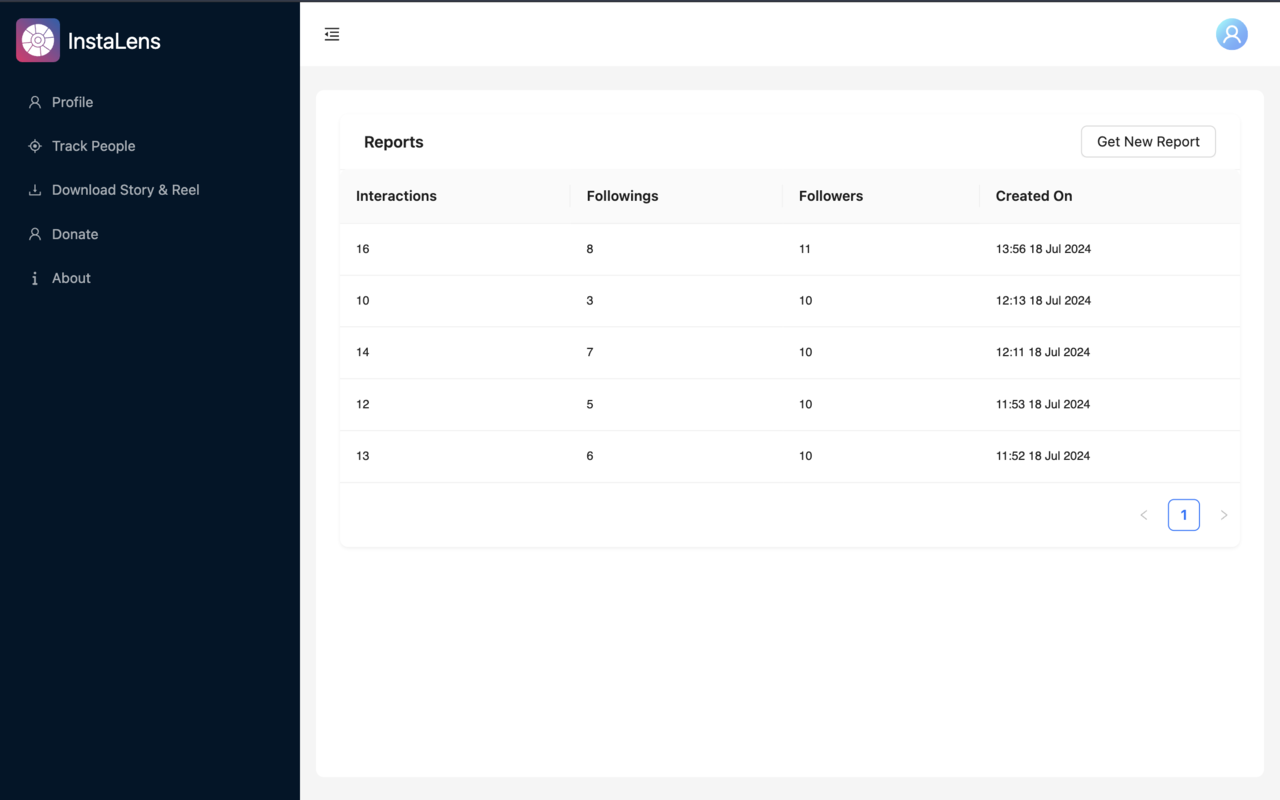 InstaLens – Instagram 粉丝追踪器 chrome谷歌浏览器插件_扩展第4张截图