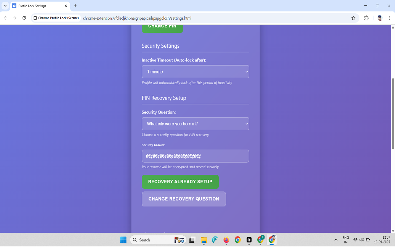 Chrome Profile Lock (Secure) chrome谷歌浏览器插件_扩展第2张截图