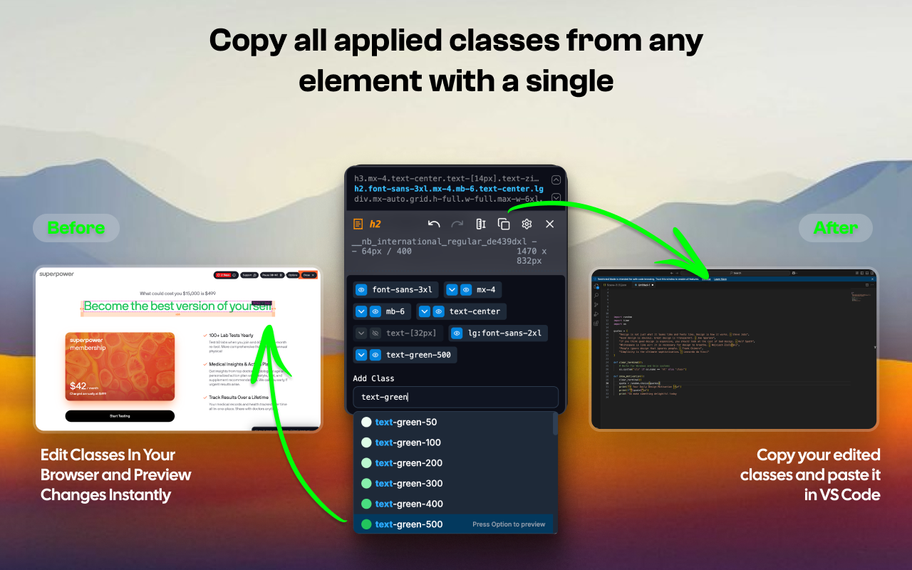 Tail Lens for Tailwind: Inspect, Edit, and Build Tailwind CSS Visually chrome谷歌浏览器插件_扩展第3张截图