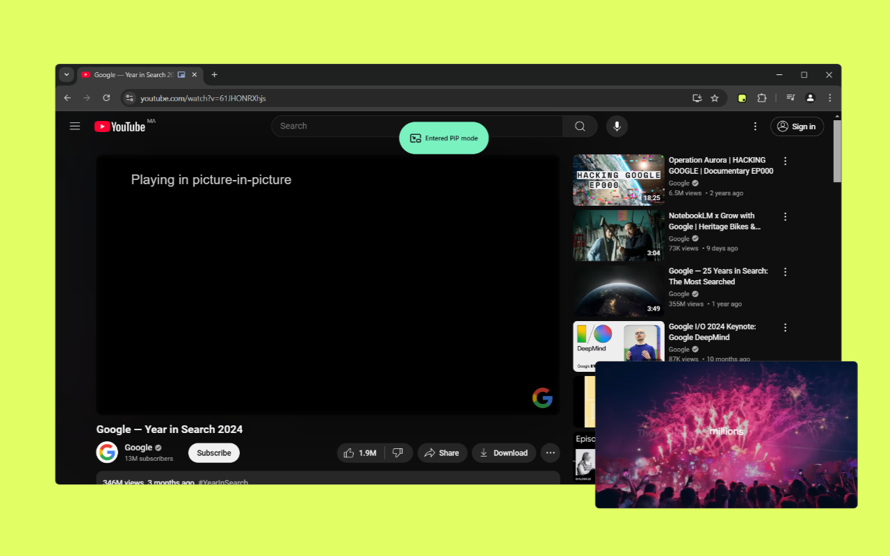 PIPX - Take Control of Picture-in-Picture, Automatically chrome谷歌浏览器插件_扩展第1张截图