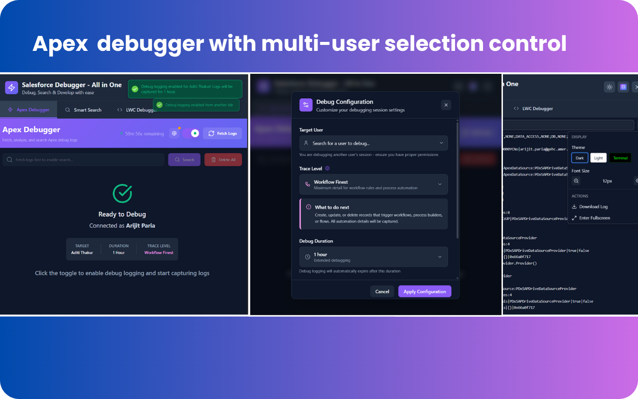 Salesforce Debugger - All in One chrome谷歌浏览器插件_扩展第3张截图