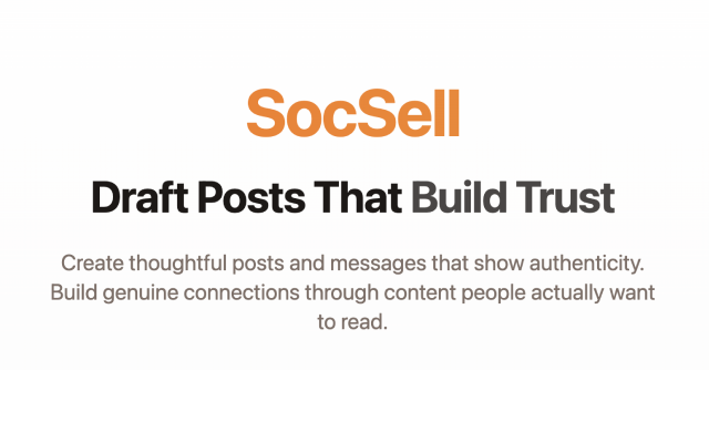 SocSell Extension chrome谷歌浏览器插件_扩展第1张截图